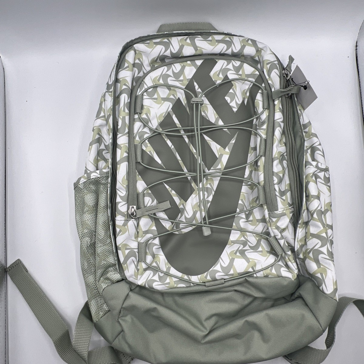 nike backpack grey green Nike Green Backpack School Laptop Bag Green FZ2520-121