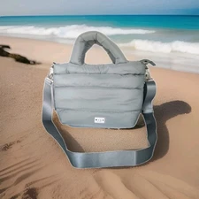 NWT! Wilo The Label  Mini  Puffer Tote Bag Sage MSRP: $88