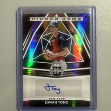 2022 Panini Elite Extra Edition - Hidden Gems Jonah Tong #HG-JT Black (AU, RC)