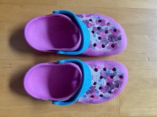 Crocs Kinder Mädchen Blumen Pink C13 / 31 Neuwertig Top Zustand