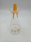 Vintage Pyrex Corning Corelle Gold Butterfly Floral Salt Shaker With Lid 1970s