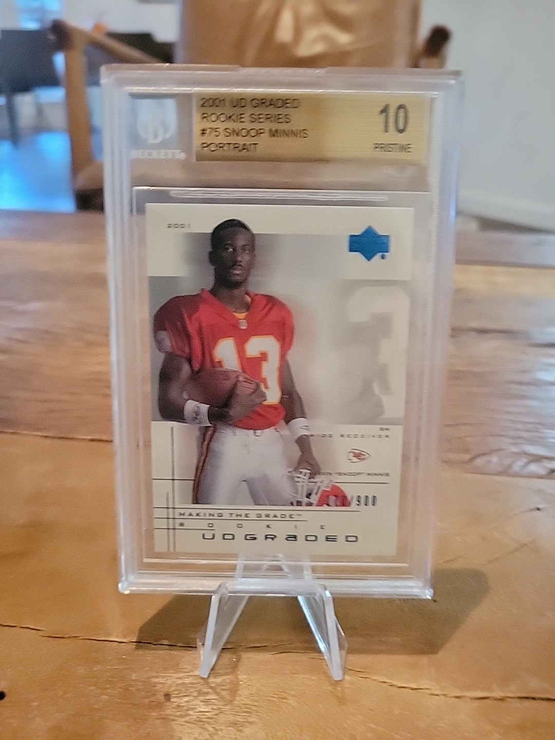 2001 UD Graded #75 Marvin "Snoop" Minnis BGS 10 #/900