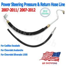 For 07-12 Sierra Escalade Power Steering Pressure & Return Hose Line Set