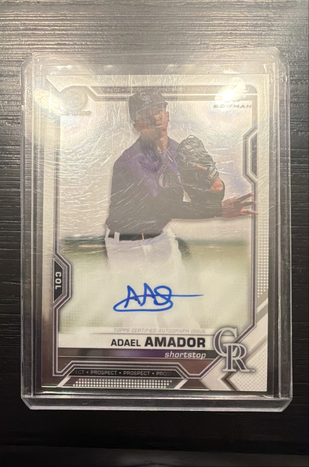 2021 Bowman - Chrome Prospects Autographs Adael Amador #CPA-AAM (AU, RC)