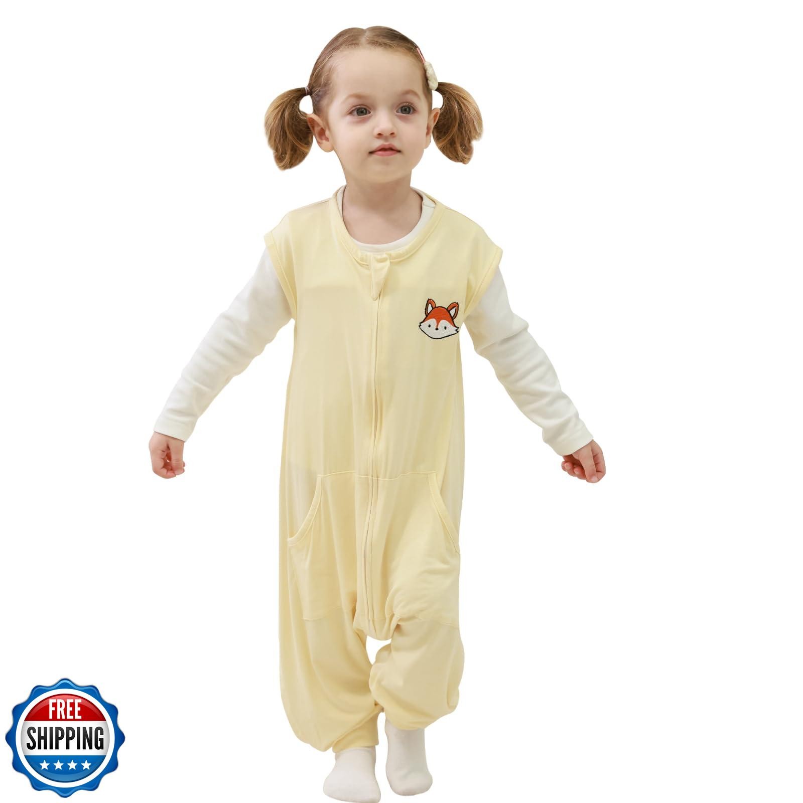 HOMEAL Toddler Sleep Sack, Soft Rayon Made from Sleep Sack, 0.5 Tog Sleep Sac