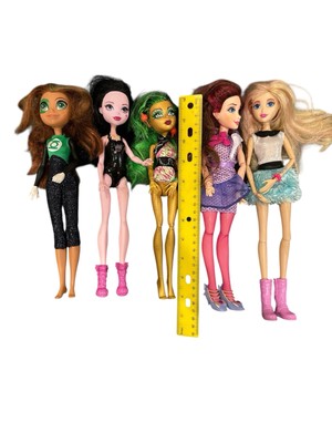 Lot of 5 Fashion Dolls 11    Mixed Brands   DC Super Hero, Monster Style