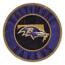 NFL Ravens Circle Sign State 12