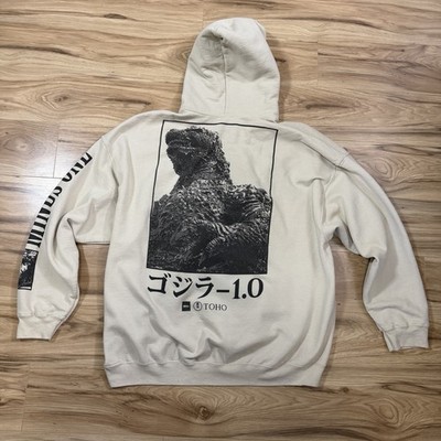 Godzilla Minus One Official Ripple Junction Hoodie 2X Toho Film Merch Cream