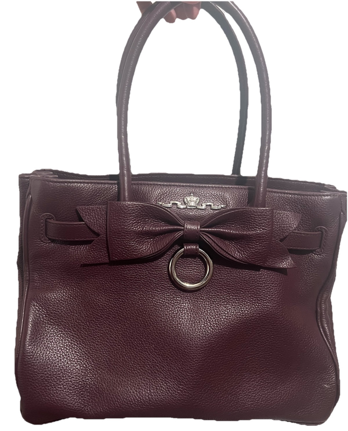 PONY Borsa BRIGHTON MY FLAT in pelle con accento fiocco MG HandBaG MG