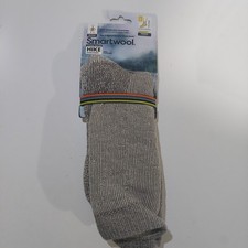 Smartwool Unisex Ad. Size L Hike Classic Edition Extra Cushion Crew Socks Taupe