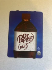 501E276E Dixie Narco 20 Ounce Label Diet Dr Pepper With Calories Per Bottle