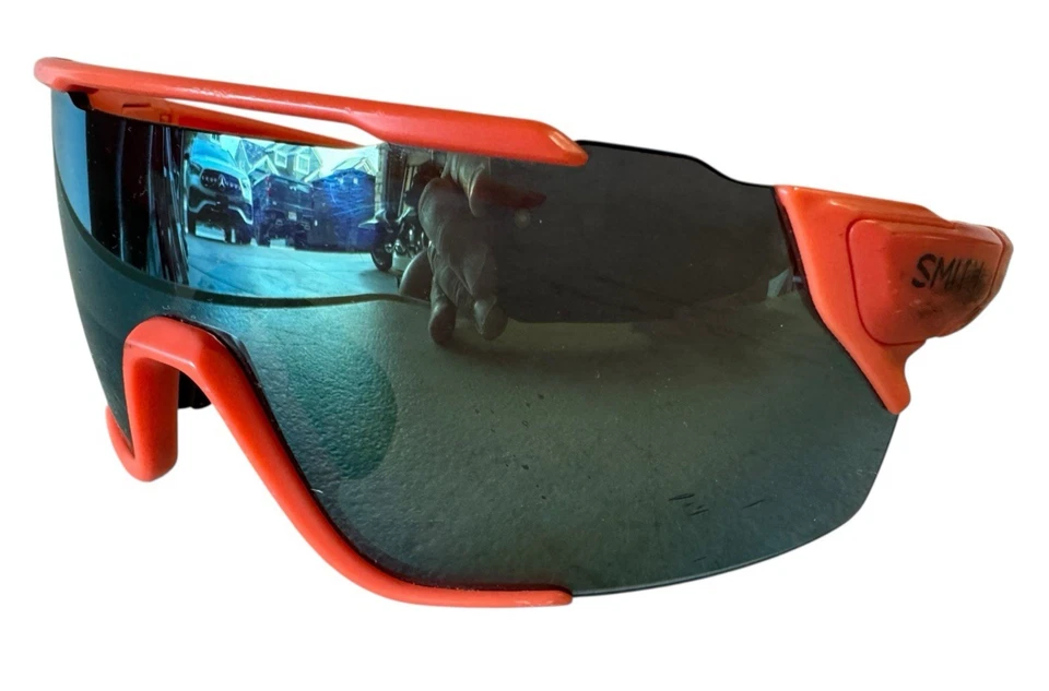 Gafas de sol SMITH OPTICS naranja/amarillo Attack MTB deportivas lentes intercambiables Foto 4 de 4