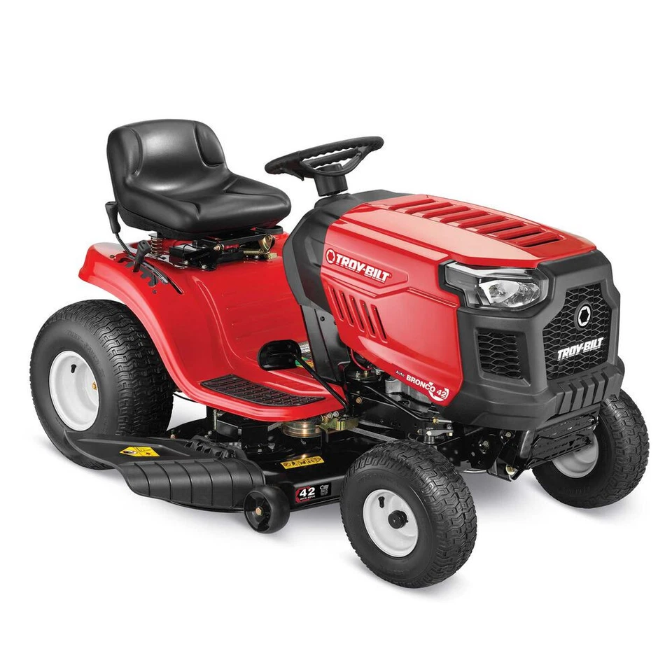 Troy Bilt Bronco 42 Riding Lawn Mower | 547cc engine | 42" deck (Refurbished)