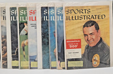 Sports Illustrated Magazine 1958 LOT OF 8 Vintage 1950s FREE SHIP