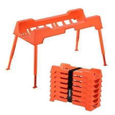 RV Sewer Hose Support, 15FT Heavy-Duty Camper Waste Hose Holder with 7 15 Feet