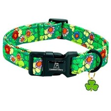 St. Patrick's Dog Collar-Lucky Clover Shamrock Small Pack of 1  Lucky Clovers