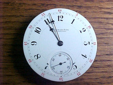 E Howard & Co Boston Ns 15J Adjusted Open Face Pendant Set Gilt Movement