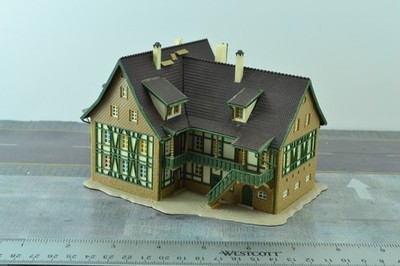 Vollmer Half Timbered Hotel - Pension Building  Built Up N Scale 1:160 (N6274)