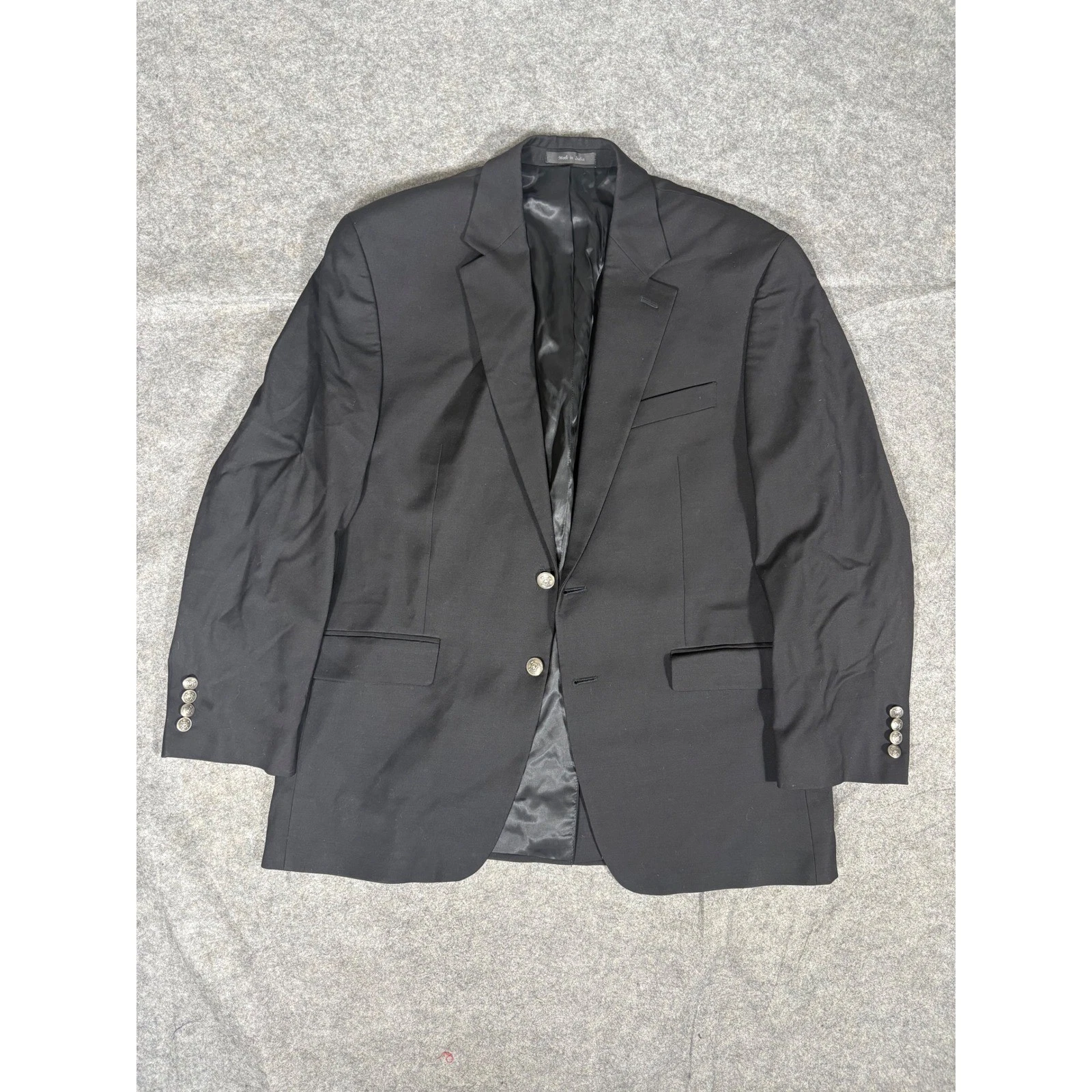 Ralph Lauren Men's Black Wool Blazer Sport Coat 42R Crest Buttons
Opens in a new window or tab