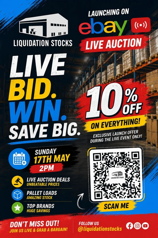 LIquidation launch HUGE  BRANDED £1 drops