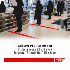 Social Distancing Floor Tape, Red