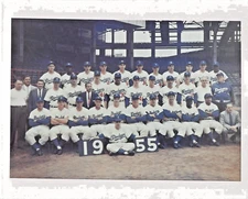 1955 World Champion Brooklyn Dodgers 8x10 Team Color Photo