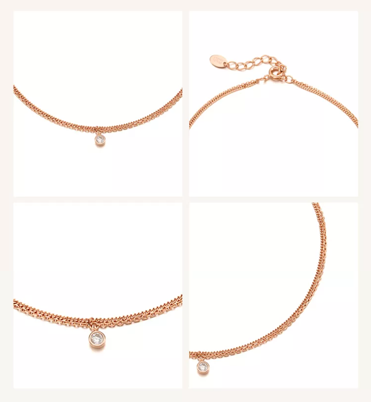 【STONEHENgE】Silver Material Rose Gold Bracelet SC1534 StoneHenge Silver Bracelet SC1516 Silver925 Rose Gold Cubic