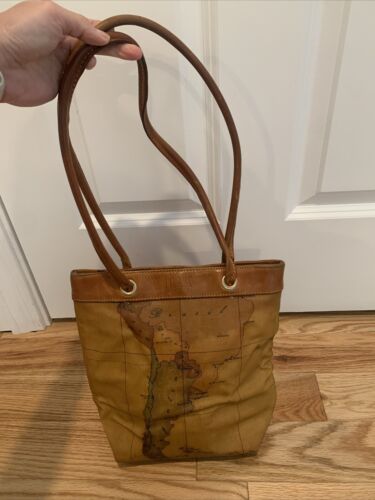 Alviero Martini Schultertasche 1A Classe Geo Map Print - Bild 2 von 12