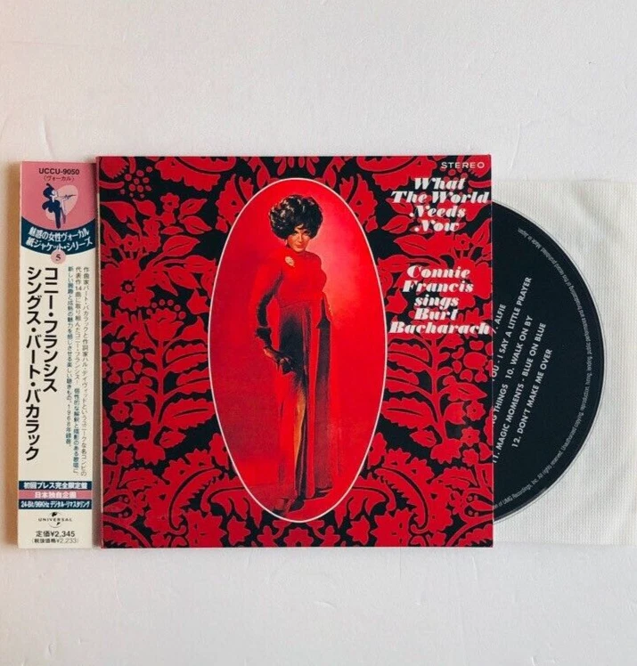 Connie Francis Sings Burt Bacharach Japan Mini LP CD w/OBI Remaster Stereo Foto 2 de 4