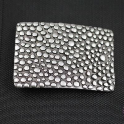 Gürtelschnalle Noppen Silber Geschenkidee Buckle Wechselschließe Gürtelschließe - Bild 1 von 4