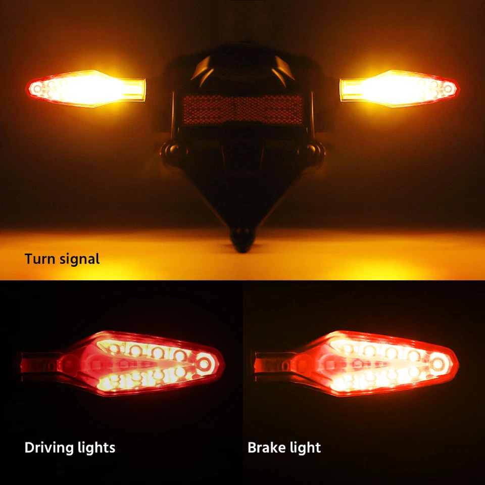 Rear LED Turn Signals Flasher Tail Light For BMW F900GS R1300GS S1000RR M1000RR - Image 4 of 4