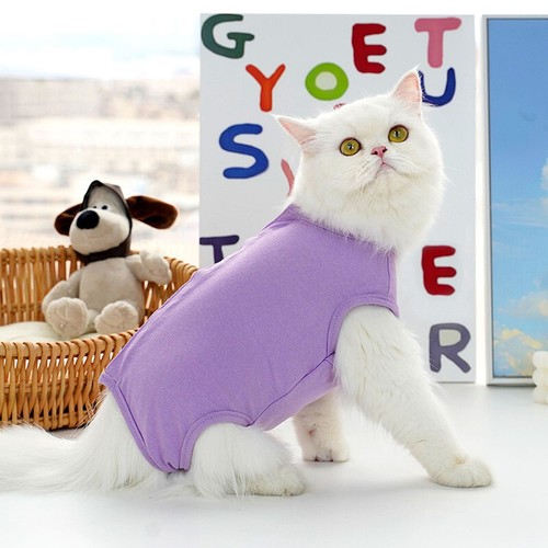 Pet Dog Medical Surgical Clothes Recovery Suit Wound Protector-Wear AfterSurgery - Picture 7 of 24