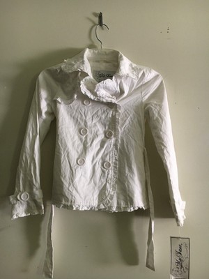NWT ME JANE GIRLS FANCY WHITE JACKET S