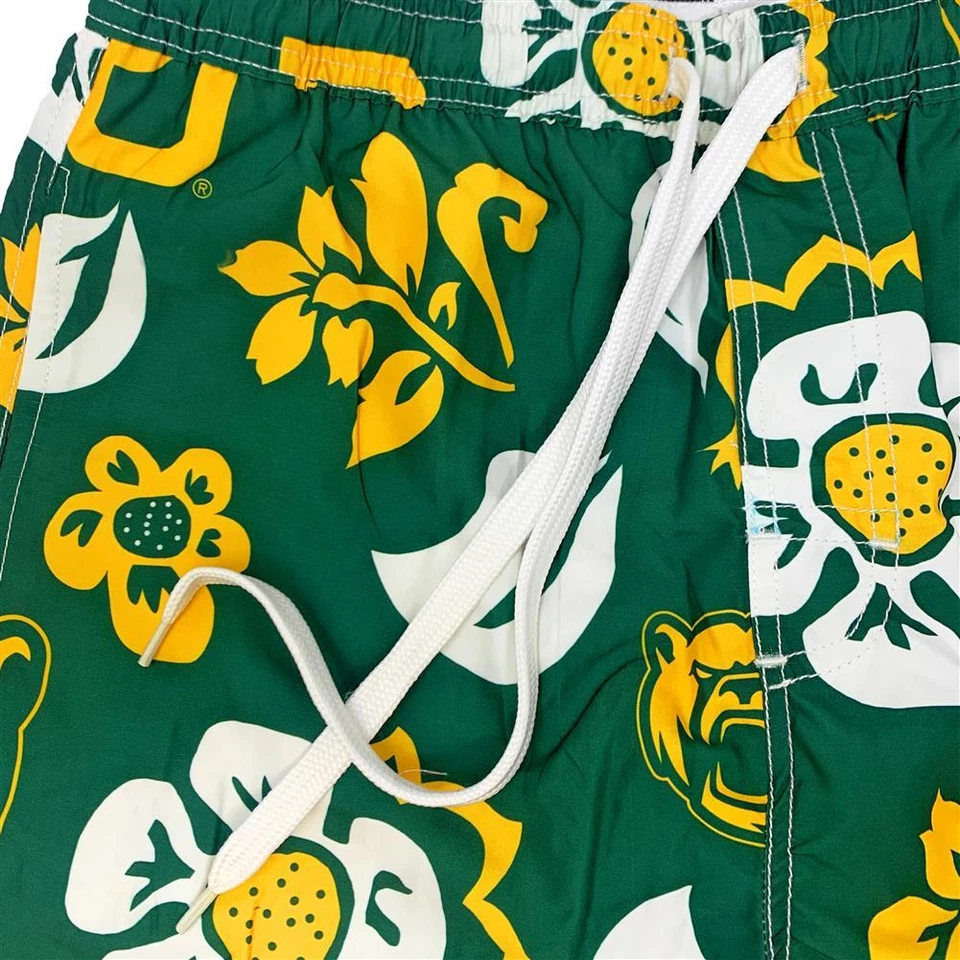 Men's Naval Academy Navy Swim Trunks Floral Swim Shorts - Image 4 of 4