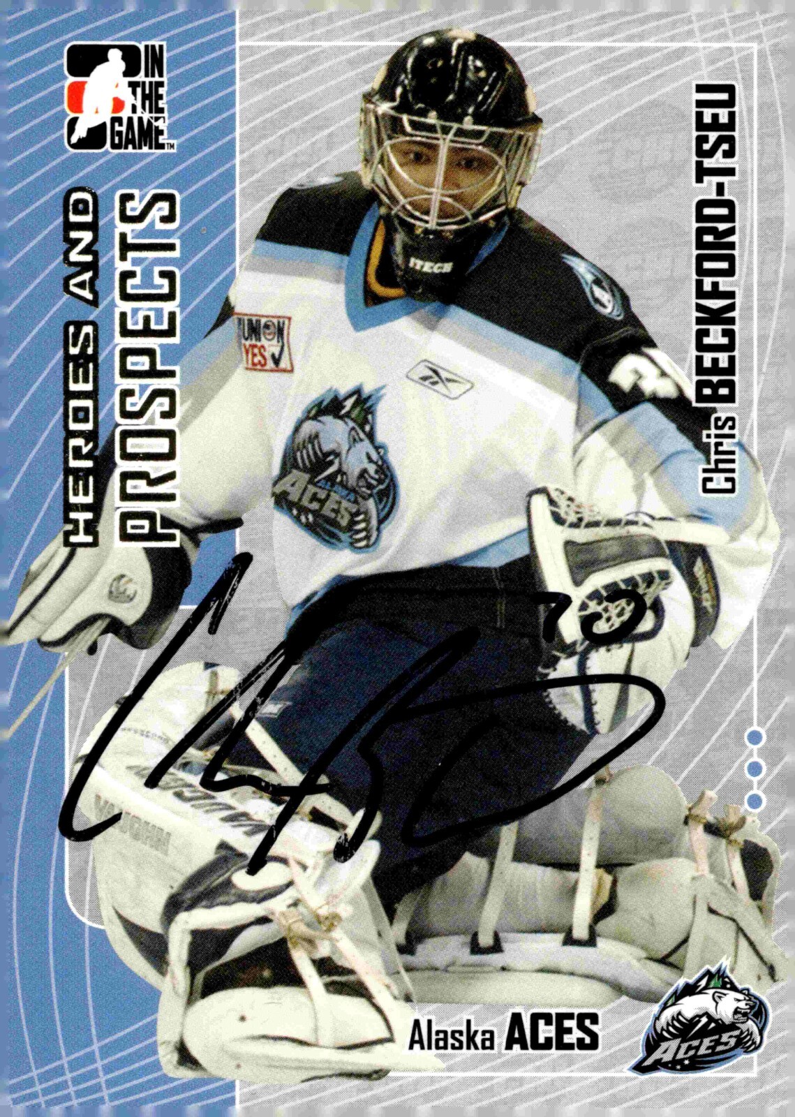 Chris Beckford-Tseu - Signed 2005-06 In The Game Heroes And Prospects Card #352