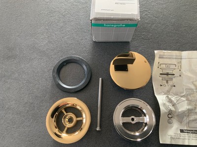 Hansgrohe Axor WT-  AXM- Ventil Gold polished  mit geschlossener Abdeckplatte