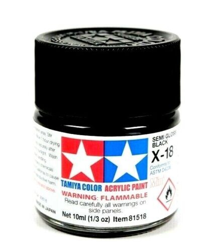 Tamiya Peinture Noir Satiné Brillant X18 - Photo 9/12
