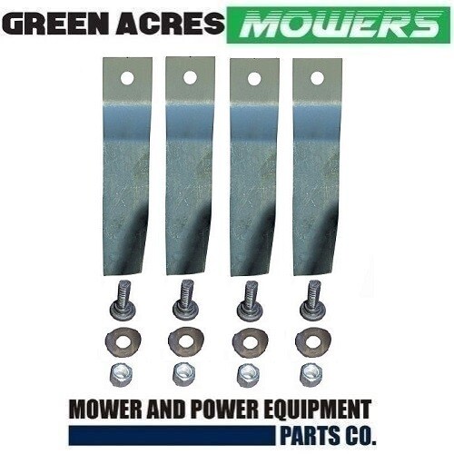 32" Blade & Bolt Kit Ride on Mower Cox for Lawnboss Orion xL Nova MB198ADH - Picture 2 of 3