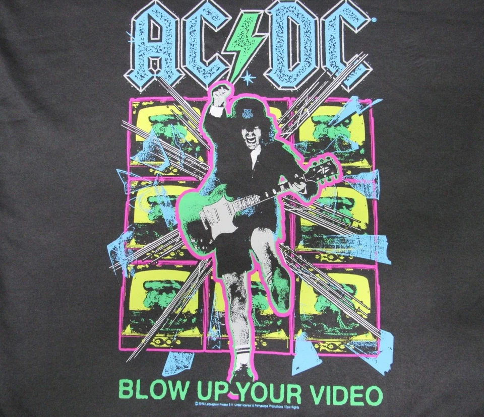 Moletom Feminino AC/DC Blow Up Your Video Graphic - Preto Tamanho XL - Imagem 2 de 4