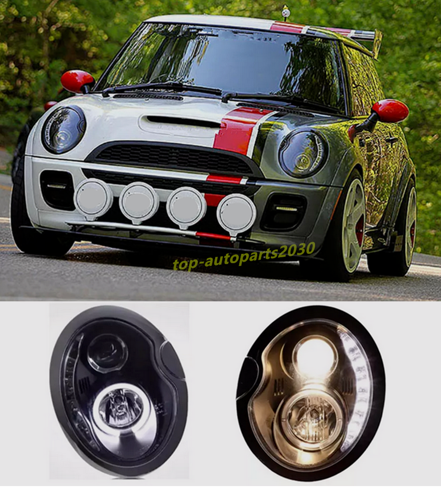 For Mini R50 R52 R53 Cooper 2002-2006 Left & Right LED Headlight