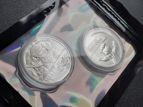 Pure Silver 999. Wall Street Bets Set Of 2 Coins 🪙 2oz - Picture 2 of 6