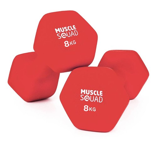 Manubri in neoprene Soft Touch MuscleSquad pesi manubrio 1 kg - 10 kg - Foto 8 di 8