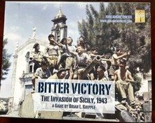 Bitter Victory--Battle of Sicily COMPLETE OPEN BOX board game by