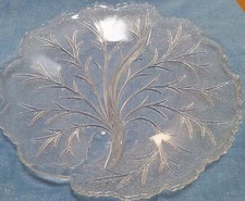 Vintage Indiana Glass - Twiggy - Tree Shaped Divided Relish Dish 10.25” Diameter