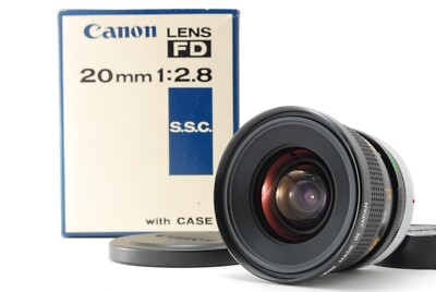 CANON FD 20mm F2.8 S.S.C キャノン 希少なOマーク Rare O Mark【TOP MINT in BOX】 Canon FD 20mm F2.8 S.S.C. SSC