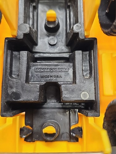 (Lot Of 2)Caterpillar And TootsieToy Bulldozer Front Loader Plastic Yellow Black - Picture 14 of 16