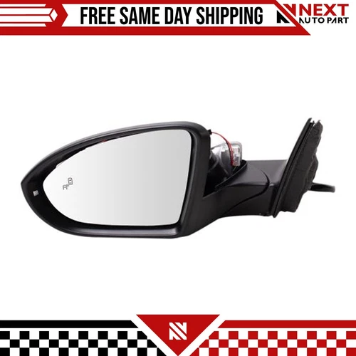 New Side Mirror Blind Spot Turn Signal Power Heated LH For 2019-20 VW Jetta