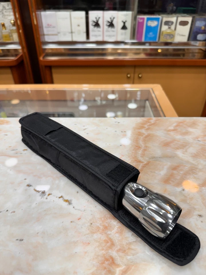 TORCIA LITE X PRESS ARGENTO 22 CM LUCE LAMPADA LAMPADINA - Immagine 2 di 2