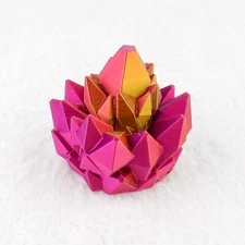 Crystal Fidget Spinner – Unique 3D Printed Toy – Desk Fidget for Anxiety Relief