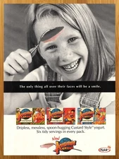 1997 Yoplait Adventure Pack Yogurt Vintage Print Ad/Poster 90s Kid Food Wall Art
